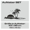 Aufkleber SET Auto Car Tattoo Style Seiten Tribal Dekor Pferd Gecko Power Blumen Ranke Fee Hexe Blumen Blüten Gecko Farbe