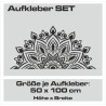 Aufkleber SET Auto Car Tattoo Style Seiten Tribal Dekor Pferd Gecko Power Blumen Ranke Fee Hexe Blumen Blüten Gecko Farbe