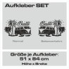 Aufkleber SET Auto Car Tattoo Style Seiten Tribal Dekor Pferd Gecko Power Blumen Ranke Fee Hexe Blumen Blüten Gecko Farbe