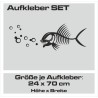 Aufkleber SET Auto Car Tattoo Style Seiten Tribal Dekor Pferd Gecko Power Blumen Ranke Fee Hexe Blumen Blüten Gecko Farbe