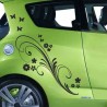 Aufkleber SET Auto Car Tattoo Style Seiten Tribal Dekor Pferd Gecko Power Blumen Ranke Fee Hexe Blumen Blüten Gecko Farbe