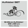 Aufkleber SET Auto Car Tattoo Style Seiten Tribal Dekor Pferd Gecko Power Blumen Ranke Fee Hexe Blumen Blüten Gecko Farbe