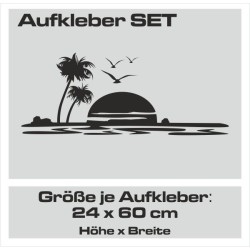 Aufkleber SET Auto Car Tattoo Style Seiten Tribal Dekor Pferd Gecko Power Blumen Ranke Fee Hexe Blumen Blüten Gecko Farbe