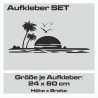 Aufkleber SET Auto Car Tattoo Style Seiten Tribal Dekor Pferd Gecko Power Blumen Ranke Fee Hexe Blumen Blüten Gecko Farbe