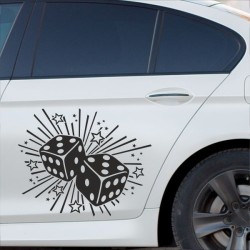Aufkleber SET Auto Car Tattoo Style Seiten Tribal Dekor Pferd Gecko Power Blumen Ranke Fee Hexe Blumen Blüten Gecko Farbe