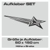 Aufkleber SET Auto Car Tattoo Style Seiten Tribal Dekor Pferd Gecko Power Blumen Ranke Fee Hexe Blumen Blüten Gecko Farbe