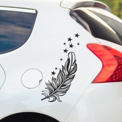 Aufkleber SET Auto Heckscheibe Car Tattoo Style La Familia Pferd Gecko Sprüche Power Blumen Ranke Fee Hexe Faultier Kolben