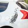 Aufkleber SET Auto Heckscheibe Car Tattoo Style La Familia Pferd Gecko Sprüche Power Blumen Ranke Fee Hexe Faultier Kolben
