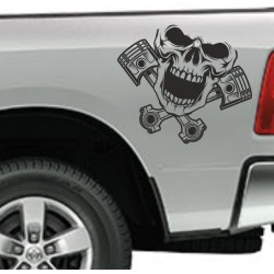 Aufkleber Pick UP Dodge Gelände Offroad Widder RAM Dekor Streifen Amerikanische Flagge Amerika BIG WHEEL Viper