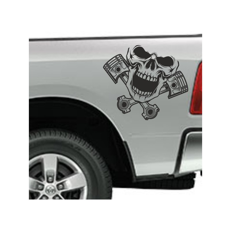 Aufkleber Pick UP Dodge Gelände Offroad Widder RAM Dekor Streifen Amerikanische Flagge Amerika BIG WHEEL Viper
