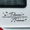 Aufkleber Wohnmobil Wohnwagen Reise Camping Auto Reisemobil Möwe Meer Kompass Globus Strand Palme Urlaub Spruch Familie Zuhause