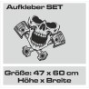 Aufkleber Pick UP Dodge Gelände Offroad Widder RAM Dekor Streifen Amerikanische Flagge Amerika BIG WHEEL Viper