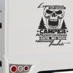 Aufkleber Wohnmobil Wohnwagen Reise Camping Auto Reisemobil Möwe Meer Kompass Globus Strand Palme Urlaub Spruch Familie Zuhause