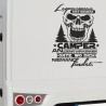 Aufkleber Wohnmobil Wohnwagen Reise Camping Auto Reisemobil Möwe Meer Kompass Globus Strand Palme Urlaub Spruch Familie Zuhause