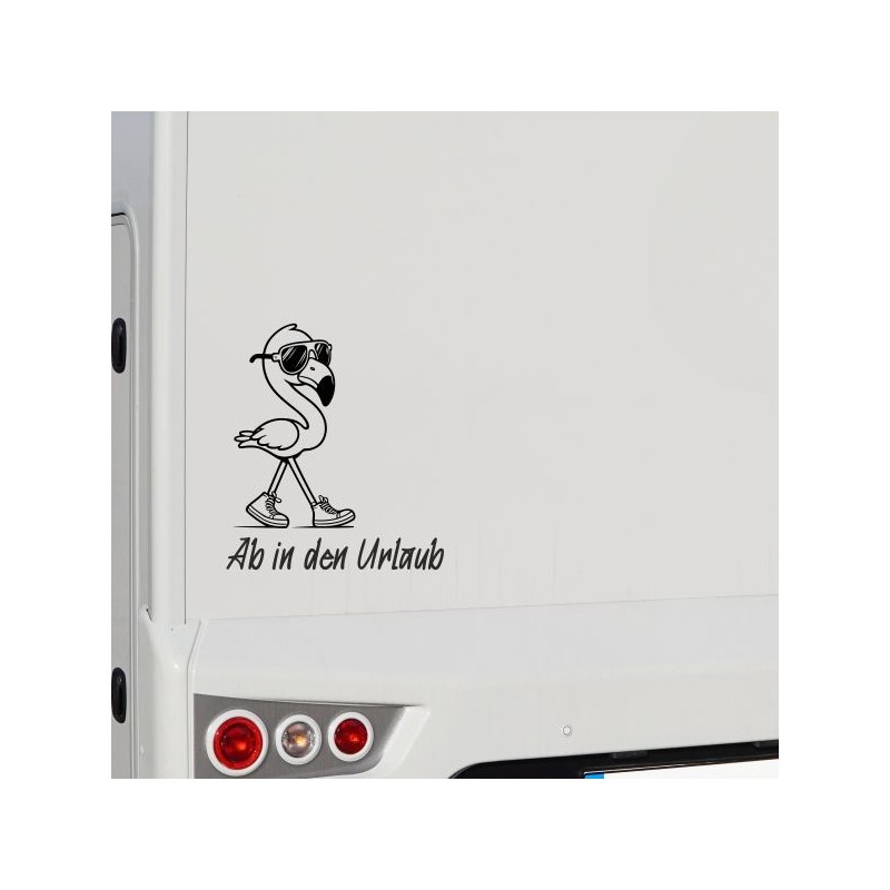 Aufkleber Wohnmobil Wohnwagen Reise Camping Auto Reisemobil Möwe Meer Kompass Globus Strand Palme Urlaub Spruch Familie Zuhause