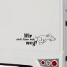 Aufkleber Wohnmobil Wohnwagen Reise Camping Auto Reisemobil Möwe Meer Kompass Globus Strand Palme Urlaub Spruch Familie Zuhause