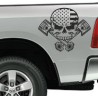 Aufkleber Pick UP Dodge Gelände Offroad Widder RAM Dekor Streifen Amerikanische Flagge Amerika BIG WHEEL Viper