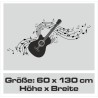 Wandaufkleber Wand Tattoo Aufkleber Musik Sound Rock Gitarre Bass DJ Totenkopf Noten Notenschlüssel Song Swing Pusteblume