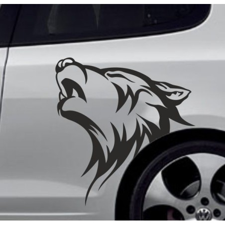 Aufkleber Auto Car Wikinger Viking Wölfe Wolf Runen Schwert Schild Rabe Runen Odin Odin´s Wölfe Böse Kette Valhalla Walhalla