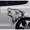 Aufkleber Auto Car Wikinger Viking Wölfe Wolf Runen Schwert Schild Rabe Runen Odin Odin´s Wölfe Böse Kette Valhalla Walhalla