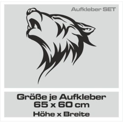 Aufkleber Auto Car Wikinger Viking Wölfe Wolf Runen Schwert Schild Rabe Runen Odin Odin´s Wölfe Böse Kette Valhalla Walhalla