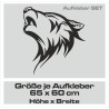 Aufkleber Auto Car Wikinger Viking Wölfe Wolf Runen Schwert Schild Rabe Runen Odin Odin´s Wölfe Böse Kette Valhalla Walhalla