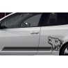 Aufkleber Auto Car Wikinger Viking Wölfe Wolf Runen Schwert Schild Rabe Runen Odin Odin´s Wölfe Böse Kette Valhalla Walhalla