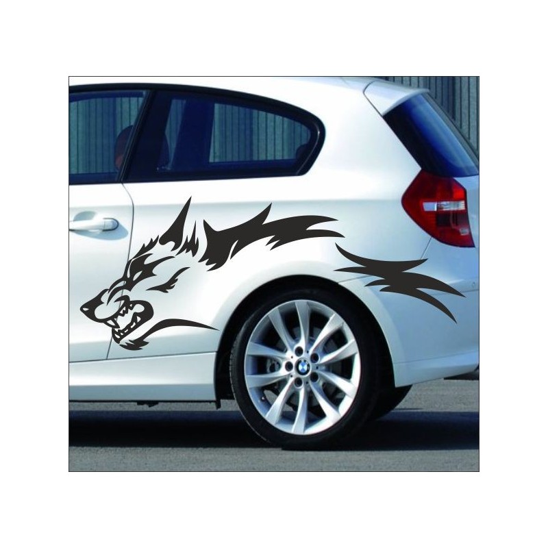 Aufkleber Auto Car Wikinger Viking Wölfe Wolf Runen Schwert Schild Rabe Runen Odin Odin´s Wölfe Böse Kette Valhalla Walhalla