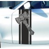 Aufkleber Auto Car Wikinger Viking Wölfe Wolf Runen Schwert Schild Rabe Runen Odin Odin´s Wölfe Böse Kette Valhalla Walhalla