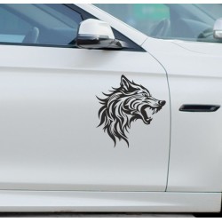 Aufkleber Auto Car Wikinger Viking Wölfe Wolf Runen Schwert Schild Rabe Runen Odin Odin´s Wölfe Böse Kette Valhalla Walhalla