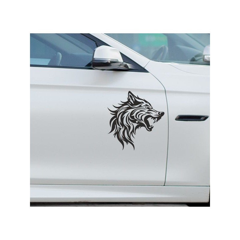 Aufkleber Auto Car Wikinger Viking Wölfe Wolf Runen Schwert Schild Rabe Runen Odin Odin´s Wölfe Böse Kette Valhalla Walhalla