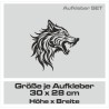 Aufkleber Auto Car Wikinger Viking Wölfe Wolf Runen Schwert Schild Rabe Runen Odin Odin´s Wölfe Böse Kette Valhalla Walhalla