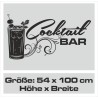 Wandaufkleber Küche Cocktail Bar Lounge  Genießen Chillen Essen Aufkleber Wand Wandtattoo 04