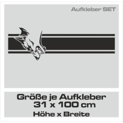 Aufkleber Auto Car Wikinger Viking Wölfe Wolf Runen Schwert Schild Rabe Runen Odin Odin´s Wölfe Böse Kette Valhalla Walhalla