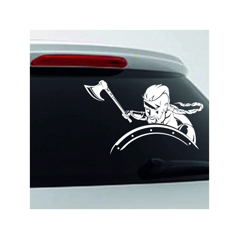 Aufkleber Auto Car Wikinger Viking Wölfe Wolf Runen Schwert Schild Rabe Runen Odin Odin´s Wölfe Böse Kette Valhalla Walhalla