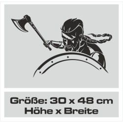 Aufkleber Auto Car Wikinger Viking Wölfe Wolf Runen Schwert Schild Rabe Runen Odin Odin´s Wölfe Böse Kette Valhalla Walhalla