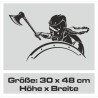 Aufkleber Auto Car Wikinger Viking Wölfe Wolf Runen Schwert Schild Rabe Runen Odin Odin´s Wölfe Böse Kette Valhalla Walhalla
