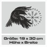 Aufkleber Auto Car Wikinger Viking Wölfe Wolf Runen Schwert Schild Rabe Runen Odin Odin´s Wölfe Böse Kette Valhalla Walhalla