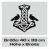 Aufkleber Auto Car Wikinger Viking Wölfe Wolf Runen Schwert Schild Rabe Runen Odin Odin´s Wölfe Böse Kette Valhalla Walhalla