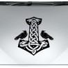 Aufkleber Auto Car Wikinger Viking Wölfe Wolf Runen Schwert Schild Rabe Runen Odin Odin´s Wölfe Böse Kette Valhalla Walhalla