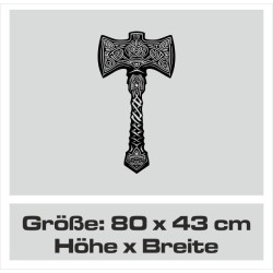 Aufkleber Auto Car Wikinger Viking Wölfe Wolf Runen Schwert Schild Rabe Runen Odin Odin´s Wölfe Böse Kette Valhalla Walhalla