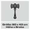 Aufkleber Auto Car Wikinger Viking Wölfe Wolf Runen Schwert Schild Rabe Runen Odin Odin´s Wölfe Böse Kette Valhalla Walhalla