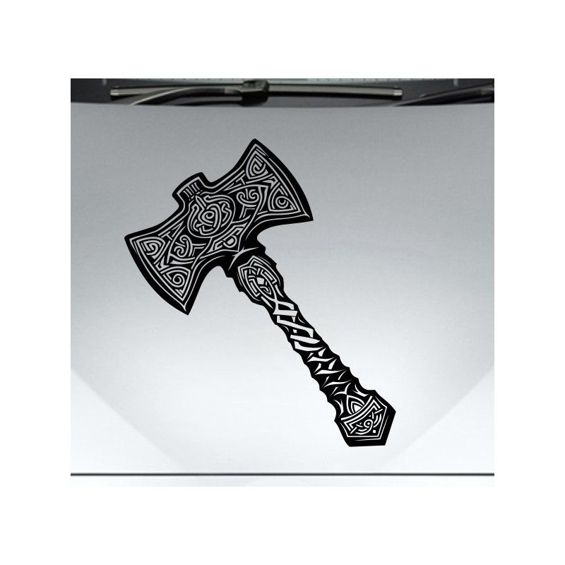 Aufkleber Auto Car Wikinger Viking Wölfe Wolf Runen Schwert Schild Rabe Runen Odin Odin´s Wölfe Böse Kette Valhalla Walhalla