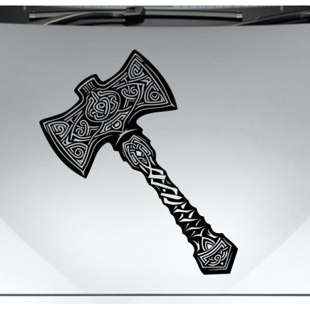 Aufkleber Auto Car Wikinger Viking Wölfe Wolf Runen Schwert Schild Rabe Runen Odin Odin´s Wölfe Böse Kette Valhalla Walhalla