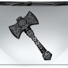 Aufkleber Auto Car Wikinger Viking Wölfe Wolf Runen Schwert Schild Rabe Runen Odin Odin´s Wölfe Böse Kette Valhalla Walhalla