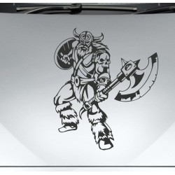 Aufkleber Auto Car Wikinger Viking Wölfe Wolf Runen Schwert Schild Rabe Runen Odin Odin´s Wölfe Böse Kette Valhalla Walhalla