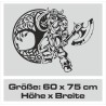 Aufkleber Auto Car Wikinger Viking Wölfe Wolf Runen Schwert Schild Rabe Runen Odin Odin´s Wölfe Böse Kette Valhalla Walhalla