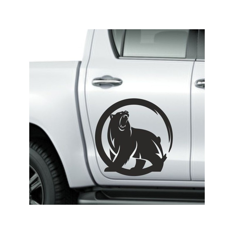 Aufkleber SET Offroad Bär Grizzly 4x4 Outdoor Landschaft Dekor Auto 19