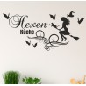 Wandaufkleber Küche Hexenküche Fledermaus Kochen Besen Essen Aufkleber Wand Wandtattoo 05