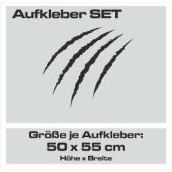 Aufkleber SET Offroad 4x4 Kratzer Kralle Fight Car Style  Auto 22